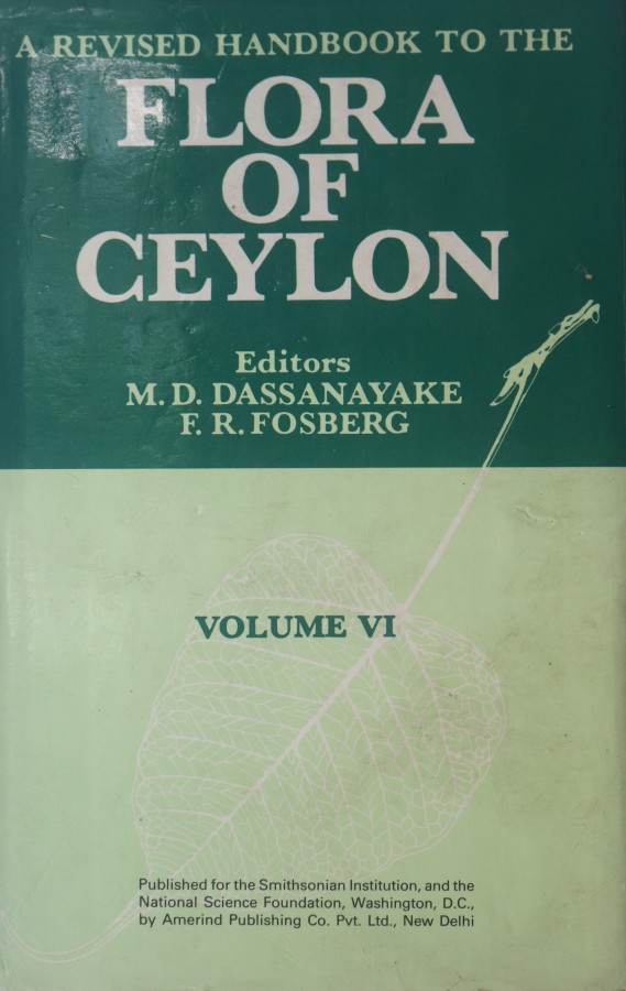 HB26 - A Revised Handbook to the Flora of Ceylon Vol - VI